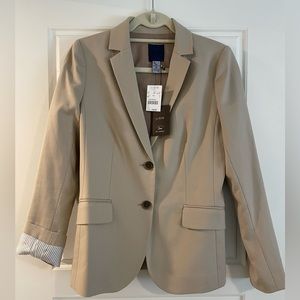 NWT J.Crew Women’s Blazer with pinstripe detail inside sleeve